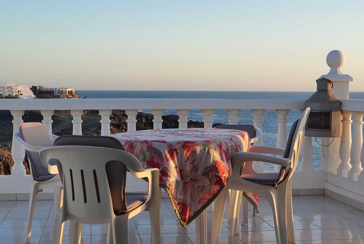 Meerblick Teneriffa Urlaub Las Americas Wintergarten und Terrasse