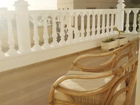 Meerblick Teneriffa Urlaub Las Americas Wintergarten und Terrasse