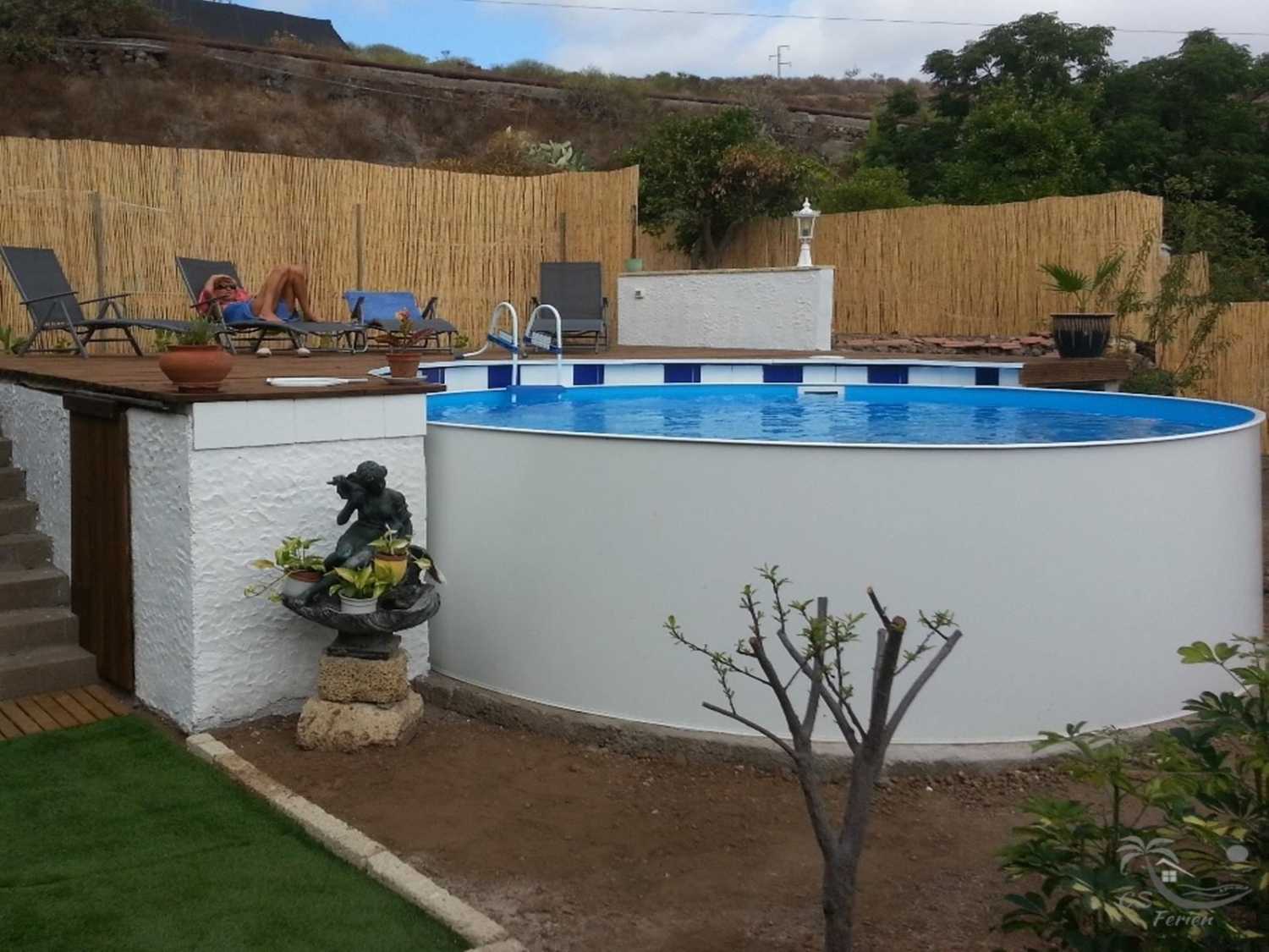 Urlaub Meerblick Teneriffa Süd Pool Finca Ferien